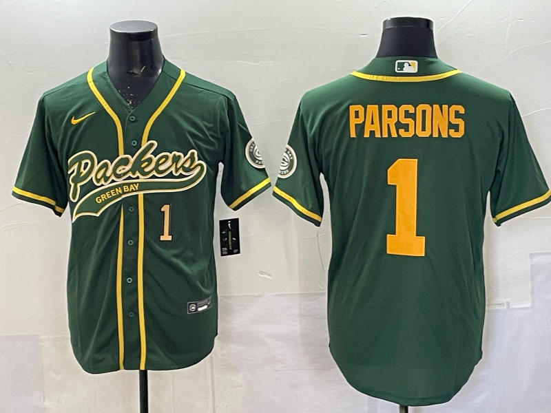 Men Green Bay Packers #1 Parson green Nike NFL 2025 jersey 06->green bay packers->NFL Jersey